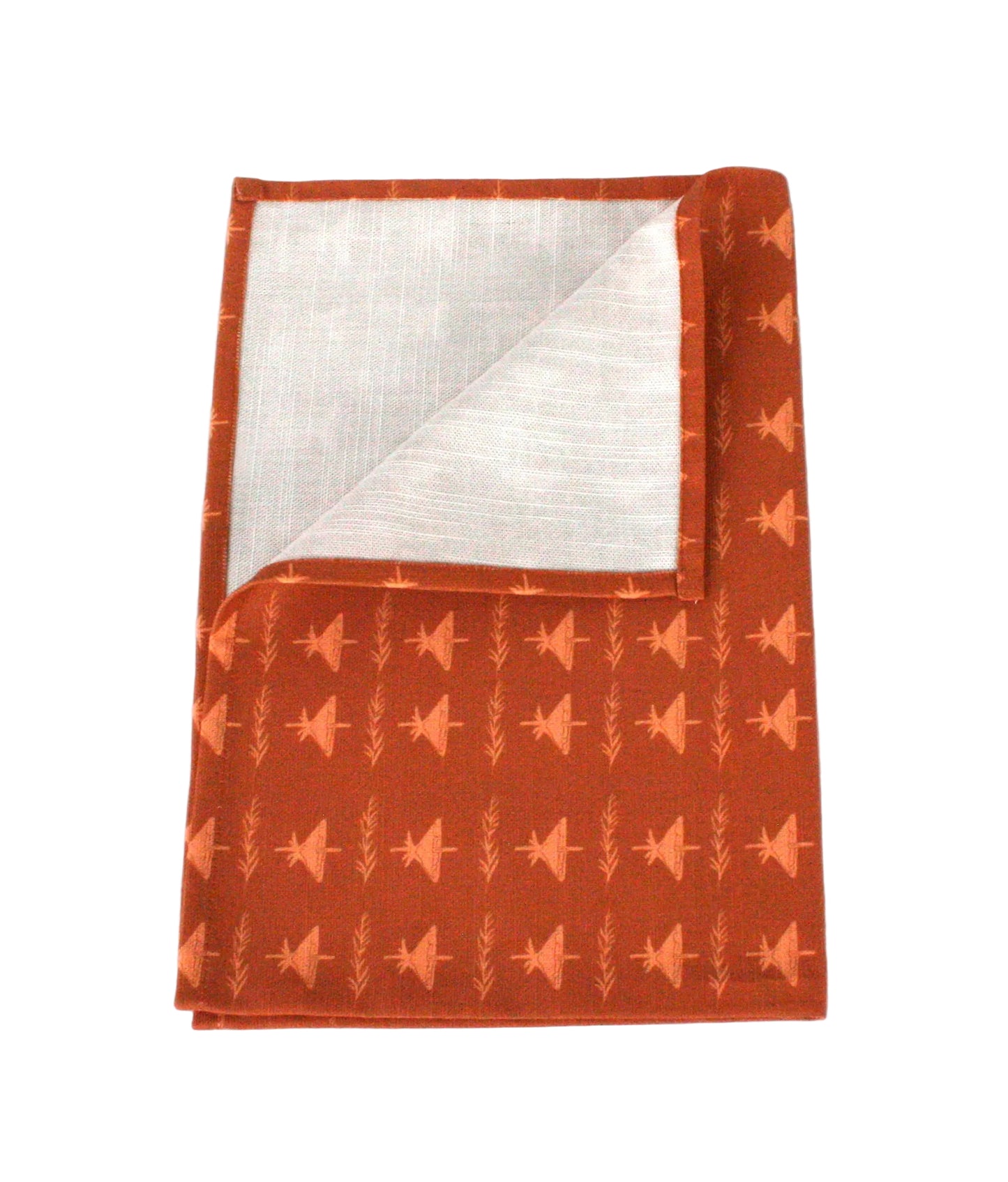 Kökshandduk Skogsbryn Bomull Terrakotta 70×50cm, detaljbild
