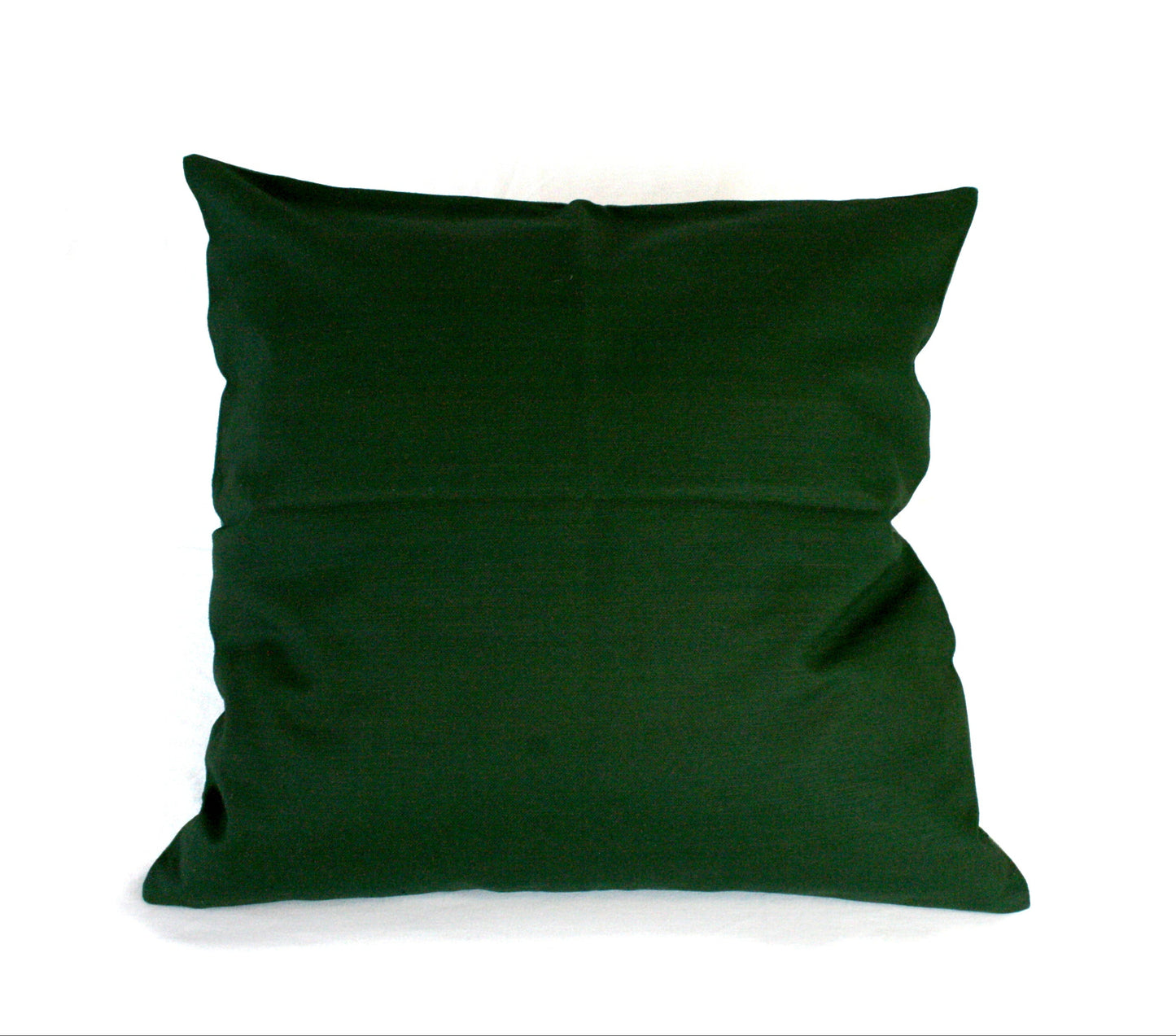 Kuddfodral Vågor Linneblandning Skogsgrön 50 x 50, detaljbild