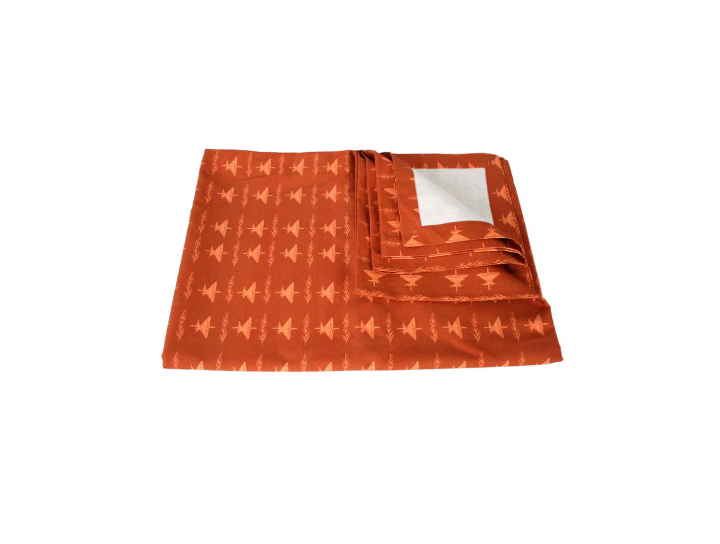 Bordsduk Skogsbryn Bomull Terrakotta