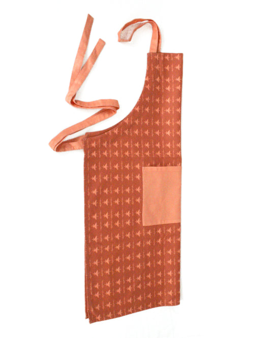 Förkläde Skogsbryn Bomull Terrakotta