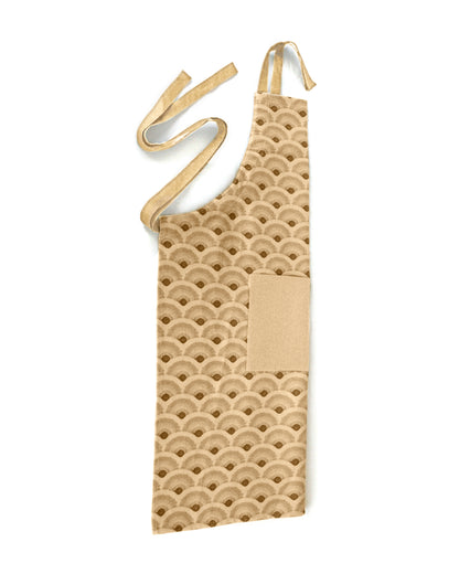 Förkläde Vågor Bomull Soft Gold