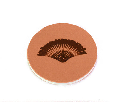 Glasunderlägg Solfjäder Keramik Terrakotta (4-pack)