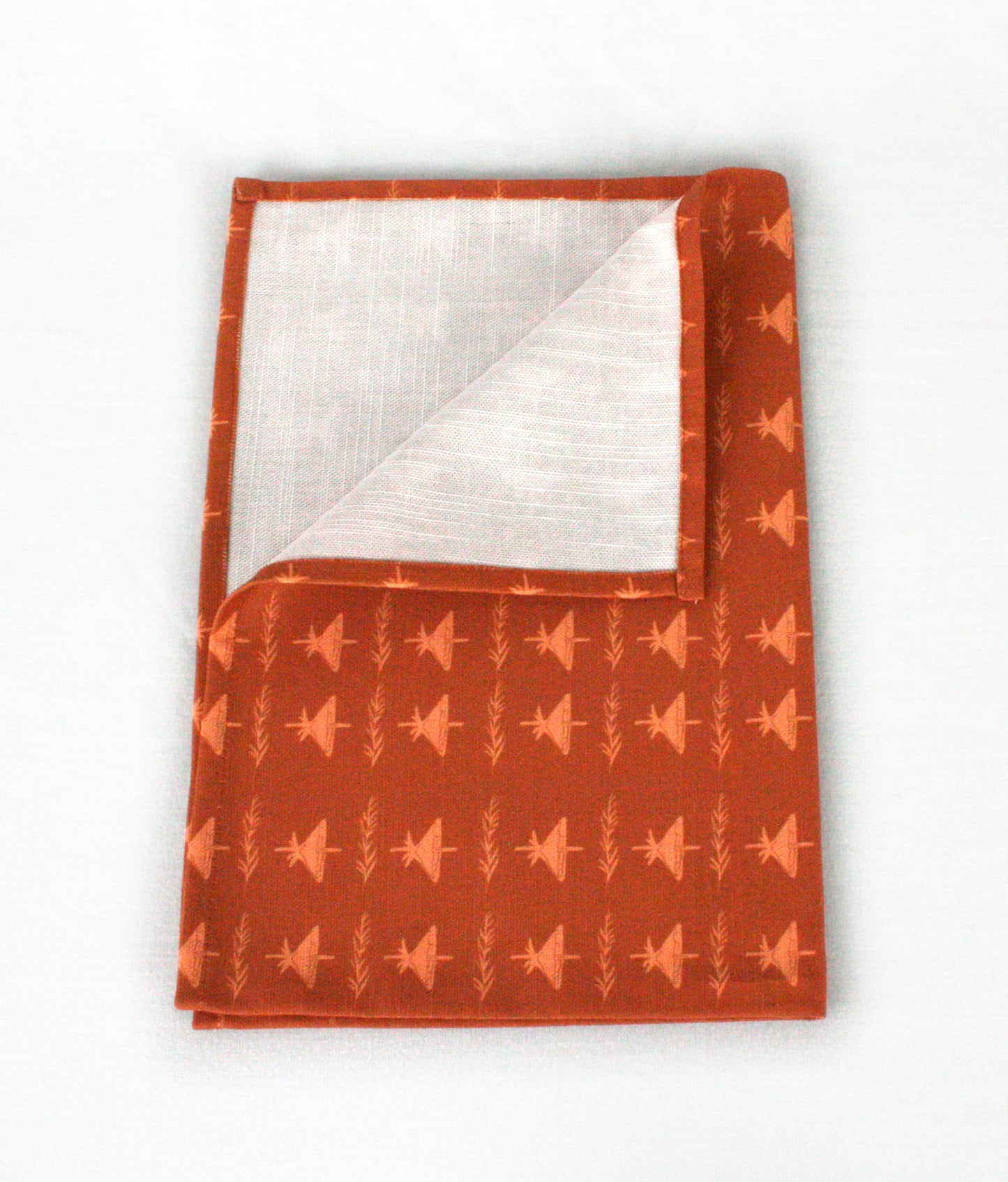 Kökshandduk Skogsbryn Bomull Terrakotta 70×50cm, detaljbild