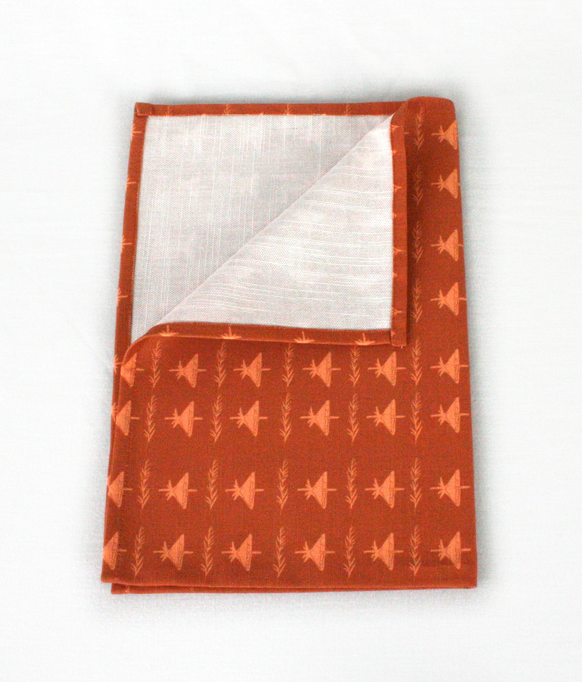 Kökshandduk Skogsbryn Bomull Terrakotta 70×50cm, detaljbild