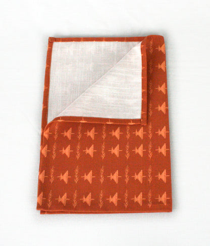 Kökshandduk Skogsbryn Bomull Terrakotta 70×50cm, detaljbild