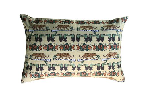 Kuddfodral Svenskt Safari Linneblandning 60x40cm