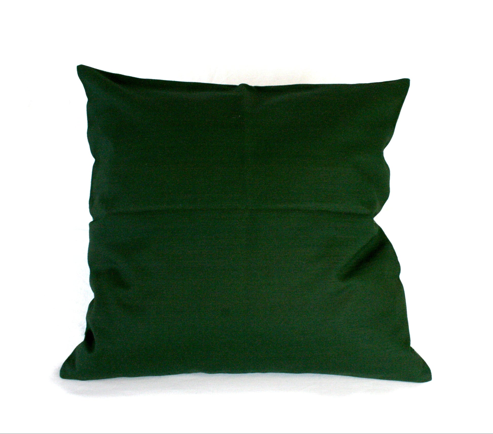 Kuddfodral Vågor Linneblandning Skogsgrön 50 x 50, detaljbild