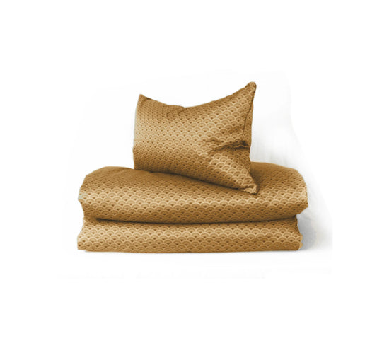 Påslakanset Vågor Bomullssatin Soft Gold 210×150 cm