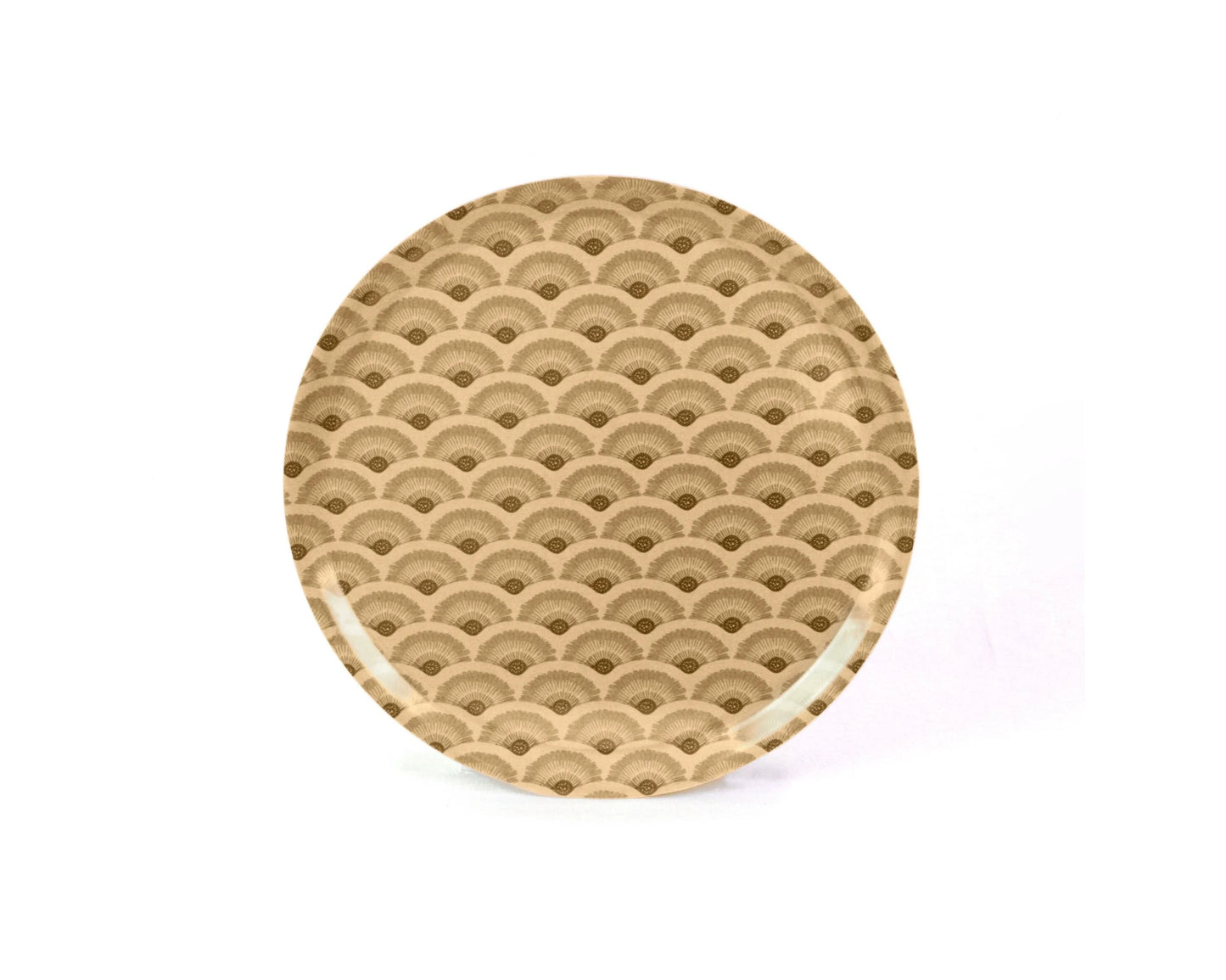 Serveringsbricka Vågor Björkfanér Soft Gold 38cm