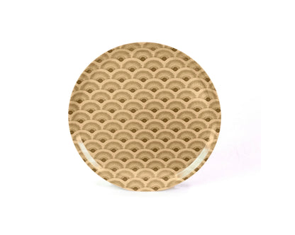 Serveringsbricka Vågor Björkfanér Soft Gold 38cm